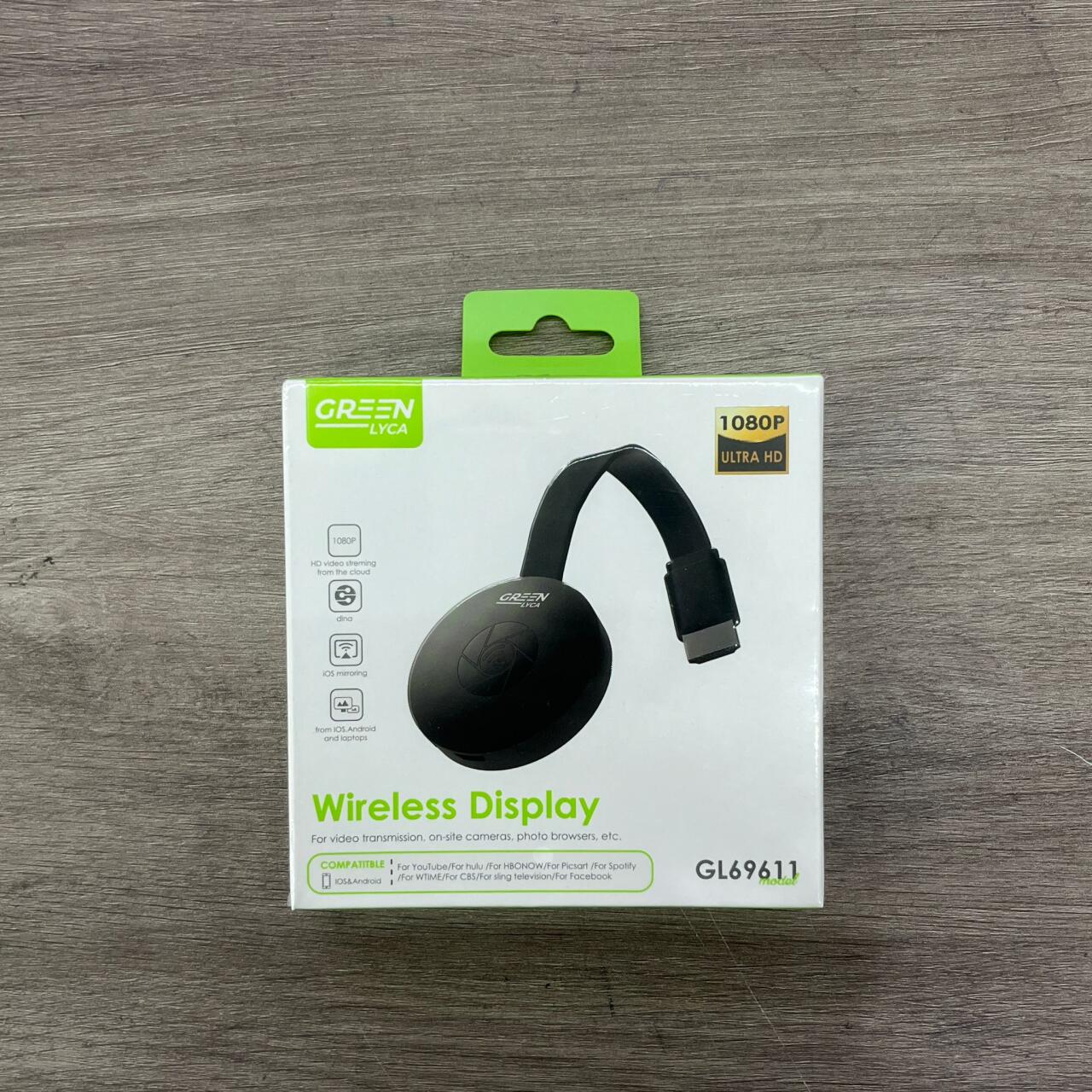 Transmisor de vídeo Streaming Full HD 1080p con Wireless Display y Conexión HDMI 2