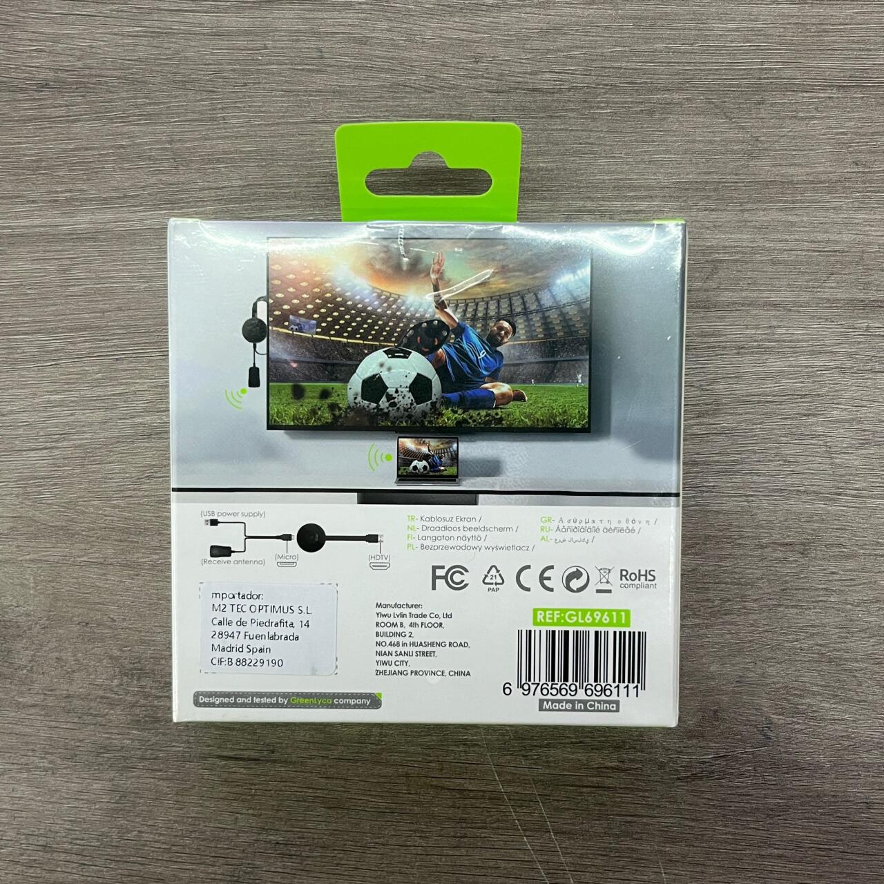 Transmisor de vídeo Streaming Full HD 1080p con Wireless Display y Conexión HDMI 3