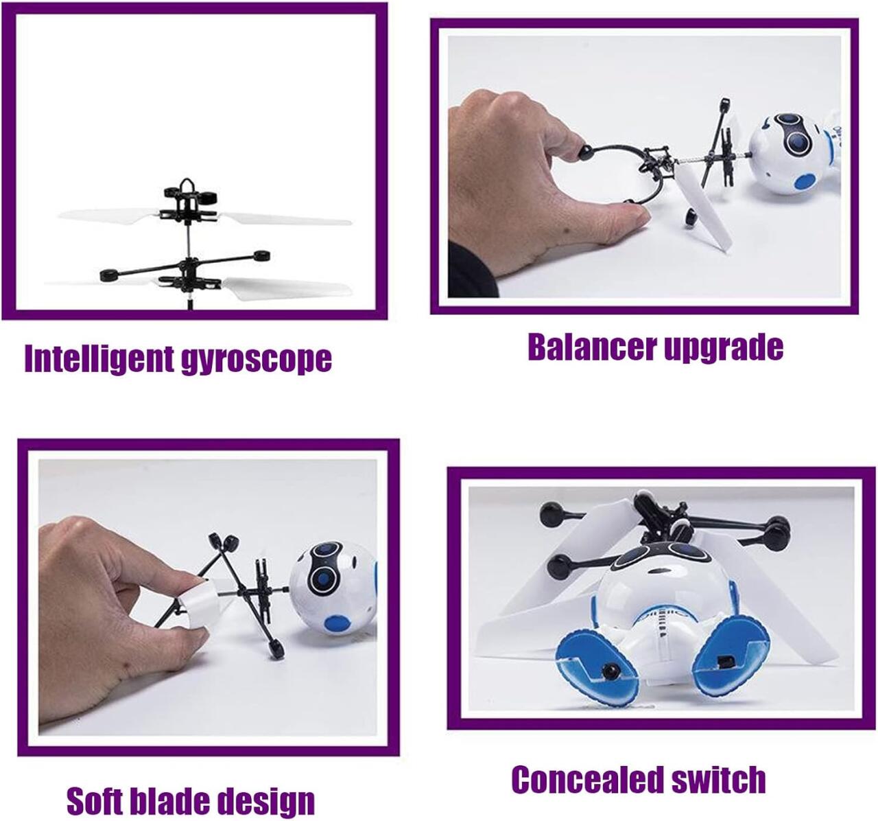 Robot volador con sensor de inducción 2