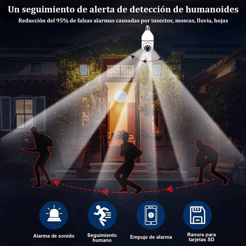 Cámara wifi con forma de bombilla 3