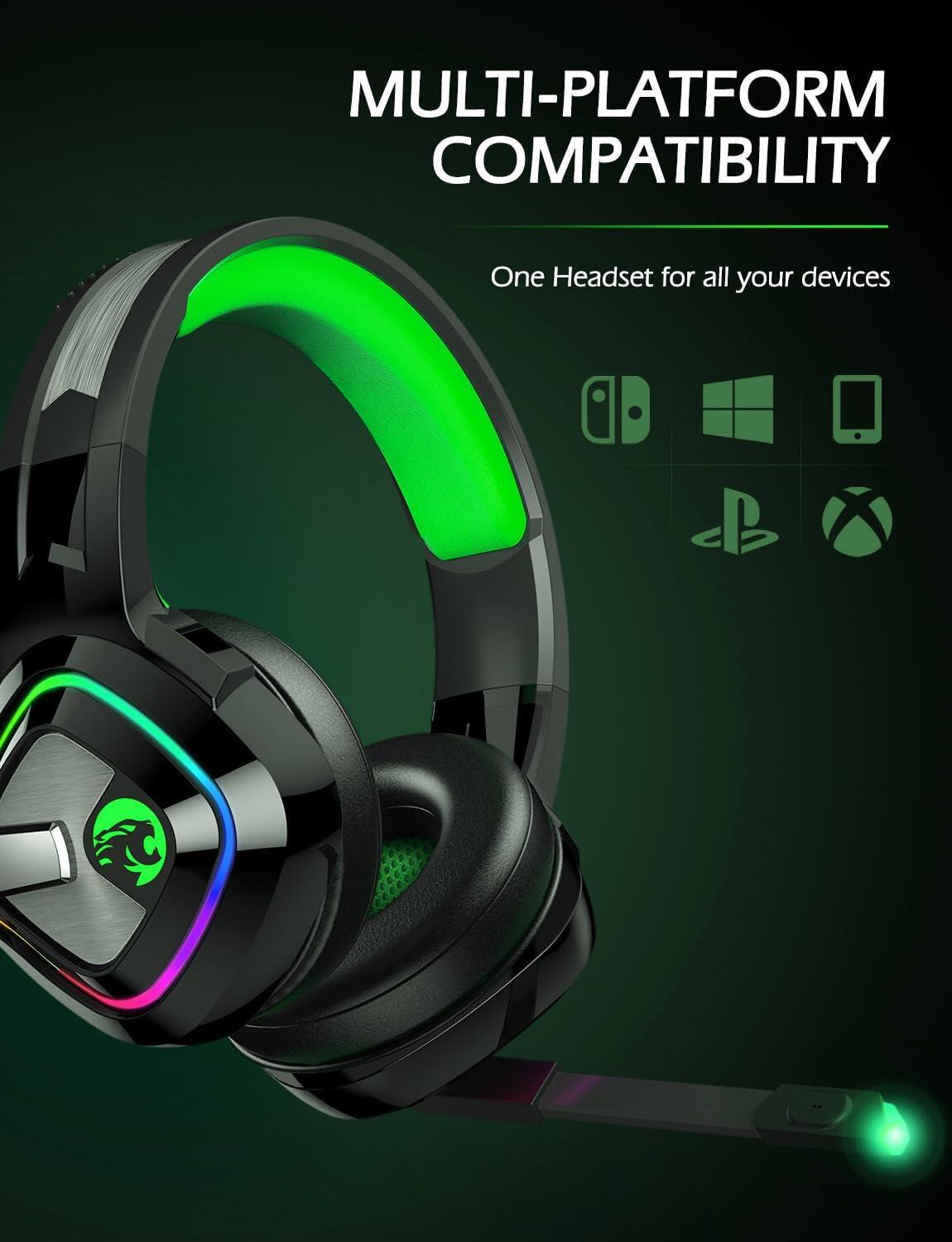 Cascos Gaming A66 con Luz RGB 4