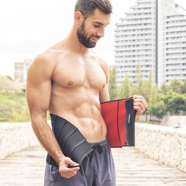 Faja negra deportiva con efecto sauna 5