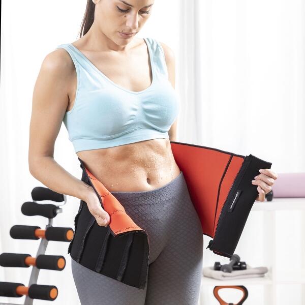 Faja negra deportiva con efecto sauna 7