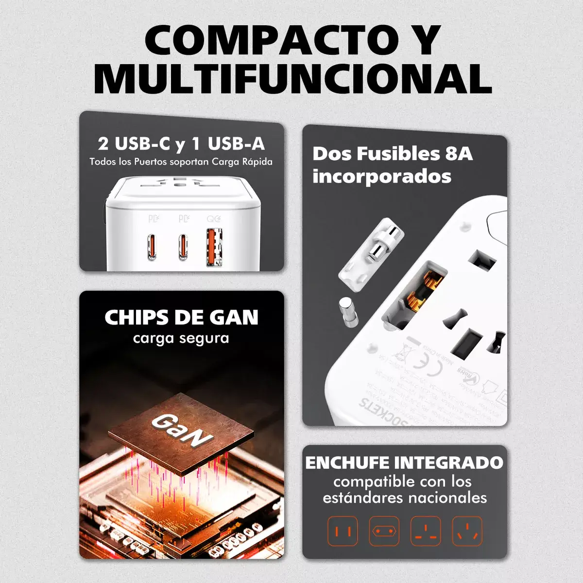 Adaptador PD20W Universal – Carga Rápida y Compatibilidad Total 3