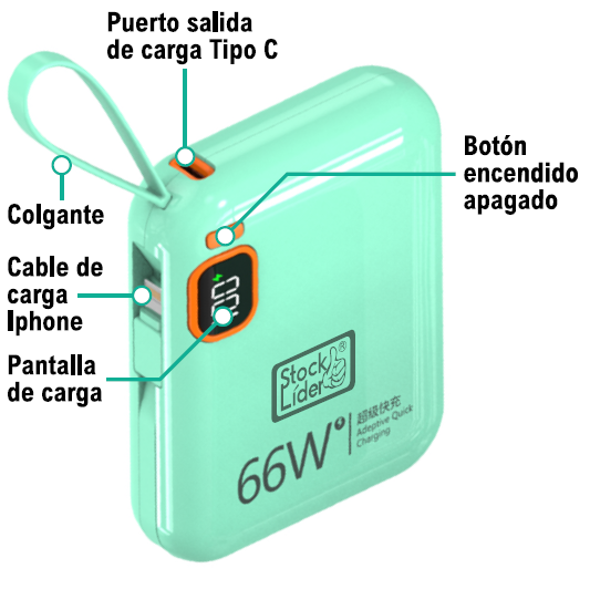 Powerbank carga rápida 3