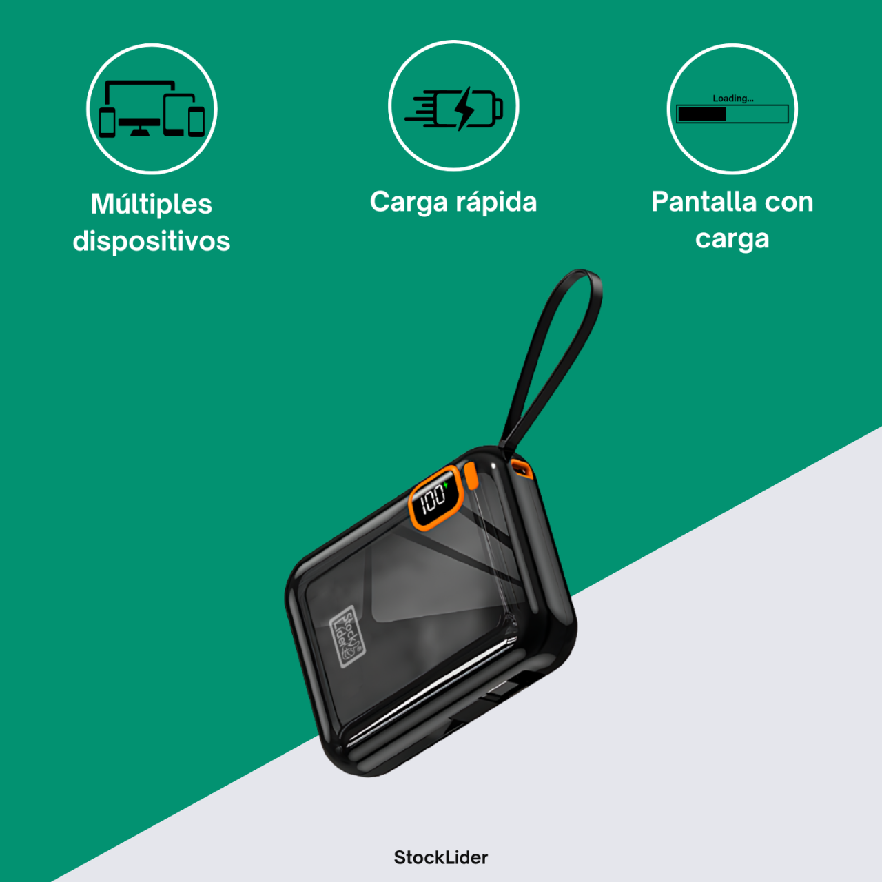 Powerbank carga rápida 5