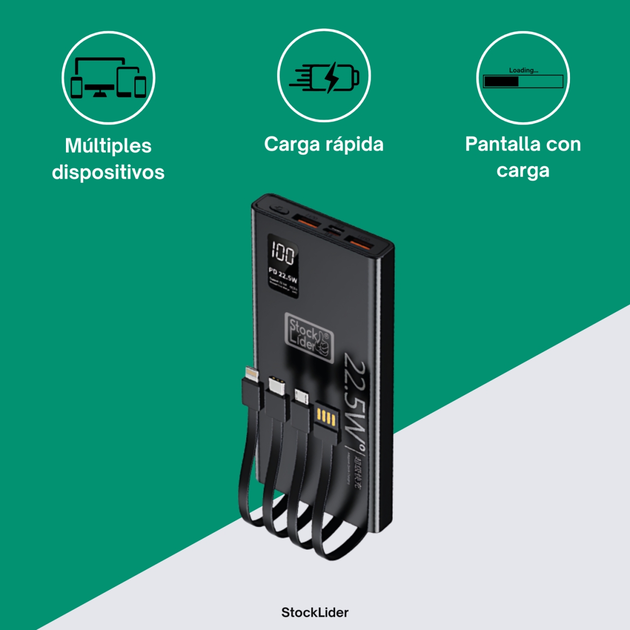 Powerbank carga rápida 4