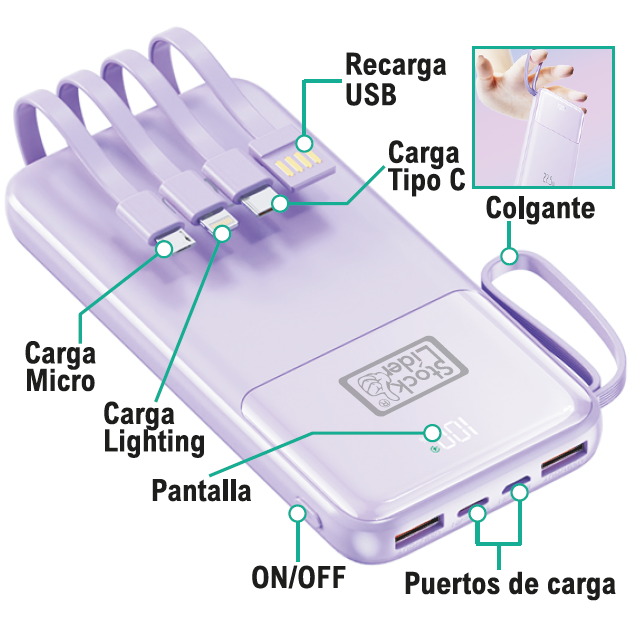 Powerbank carga rápida 4
