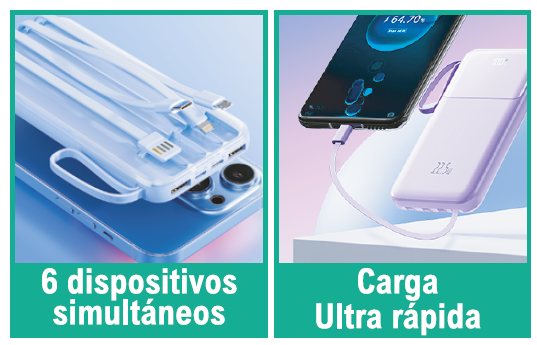 Powerbank carga rápida 5