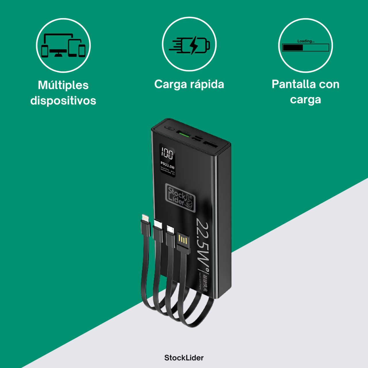 Powerbank carga rápida 4