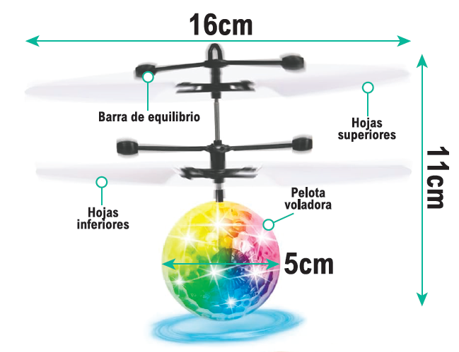 Bola voladora con sensor de inducción 2
