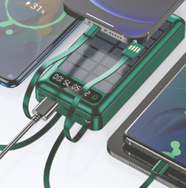 Powerbank con carga solar 6