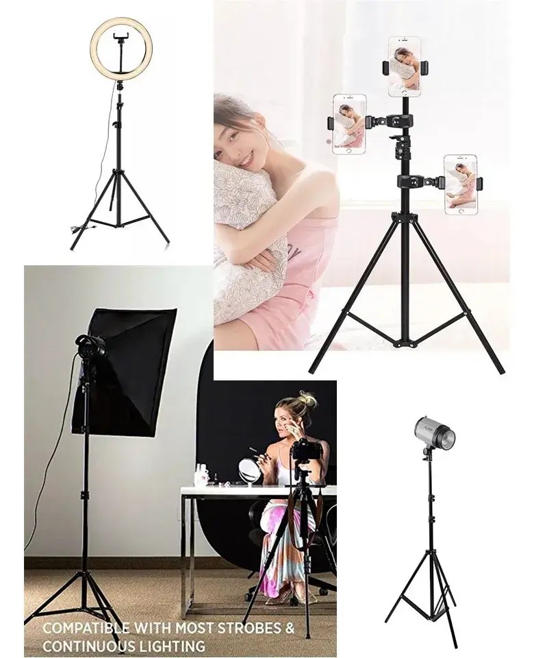 Trípode para Celular de 190 cm – Estabilidad y Versatilidad al Máximo 4