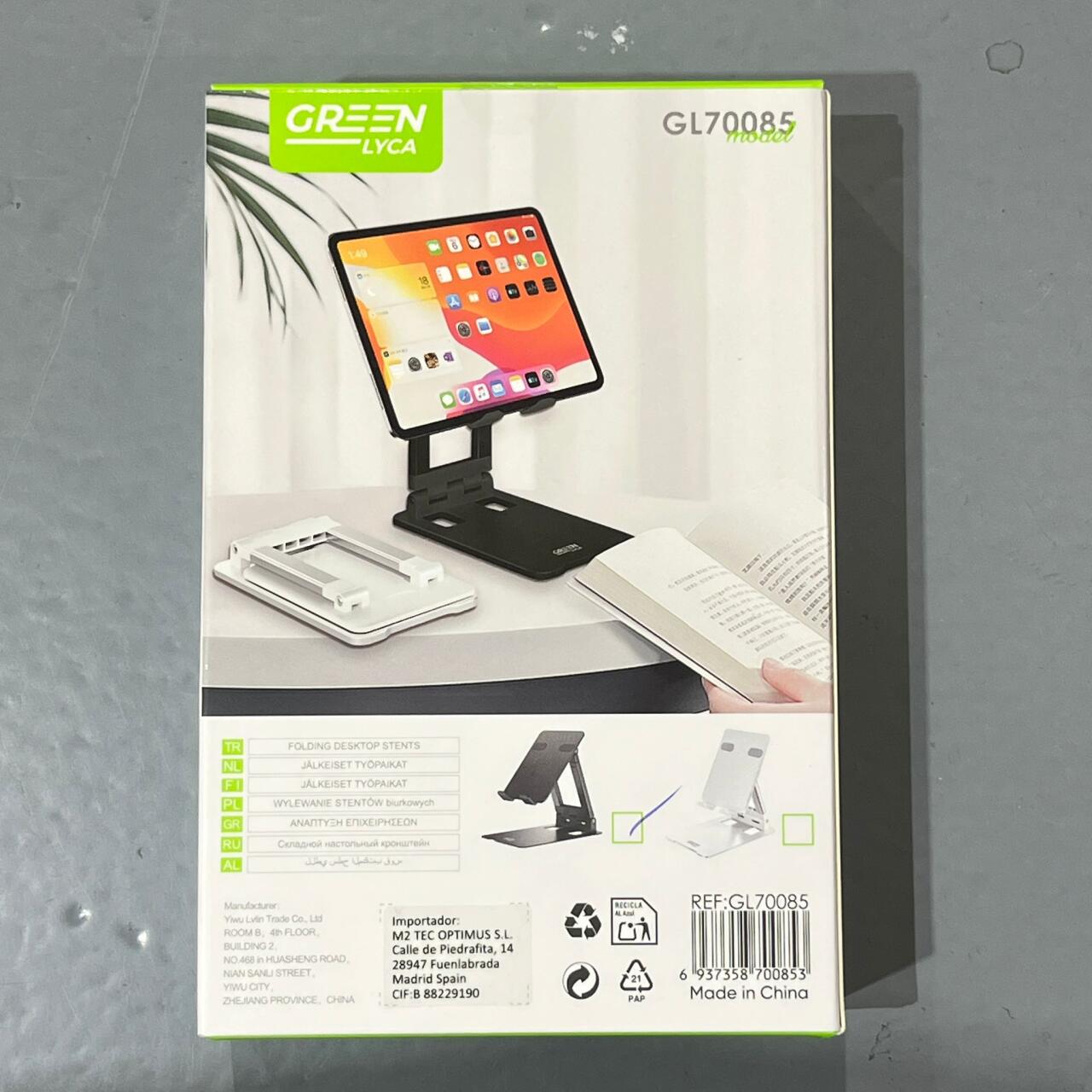 Soporte para Tablet/iPad con Eje Ajustable 180° y Altura Regulable hasta 268mm 2