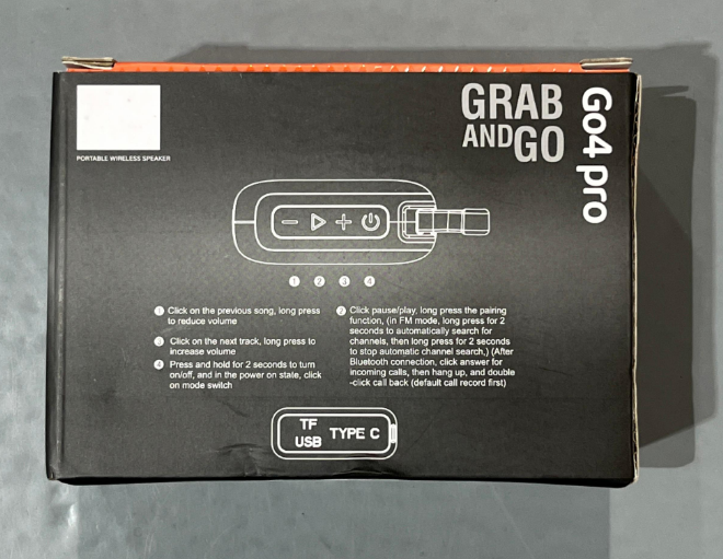 Altavoz Portátil GO4 PRO con Sonido Premium y Diseño Resistente 3