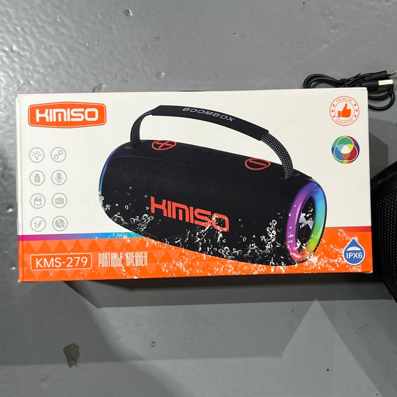 Altavoz Bluetooth KMS-279 Portátil con Sonido Potente y Diseño Moderno 3