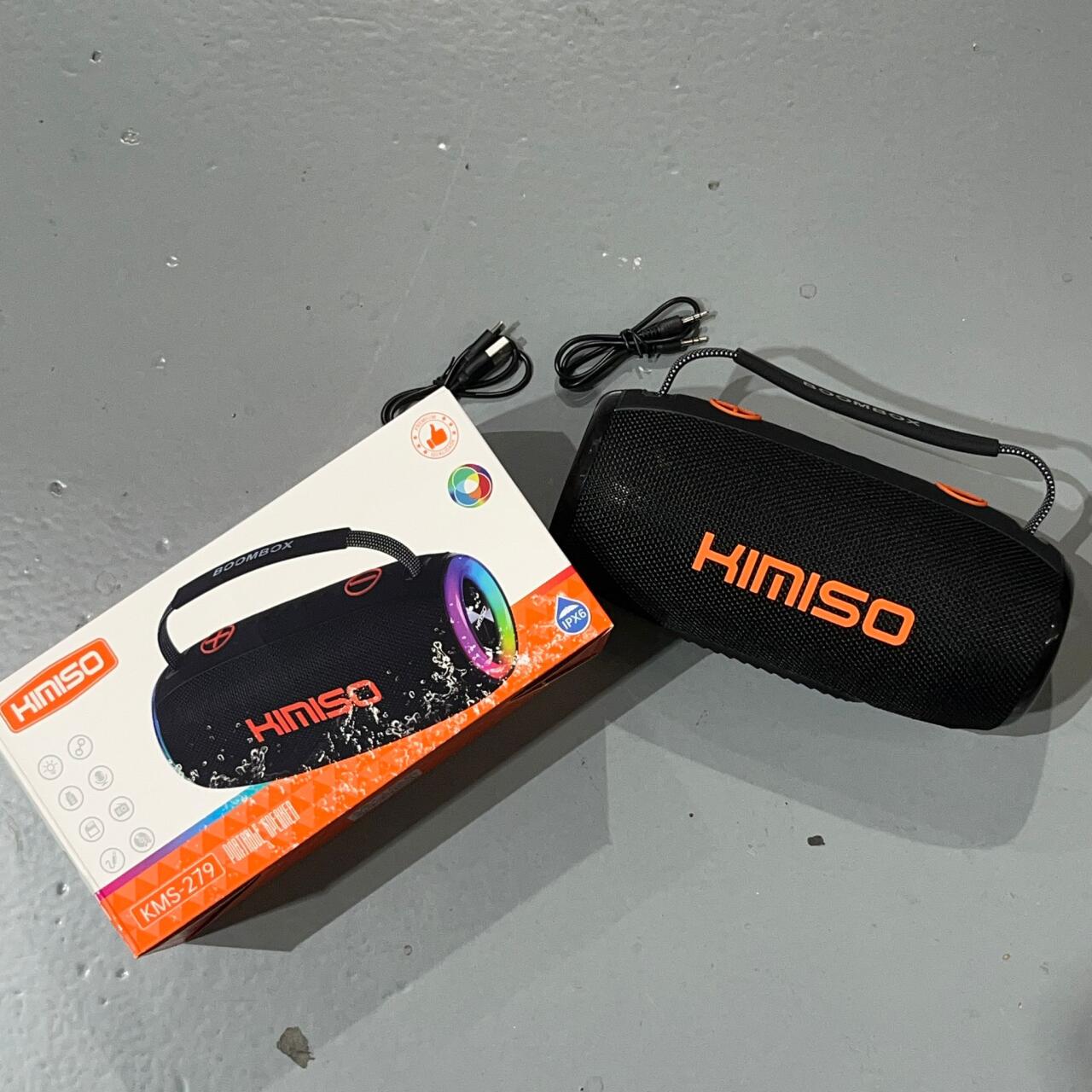 Altavoz Bluetooth KMS-279 Portátil con Sonido Potente y Diseño Moderno 4