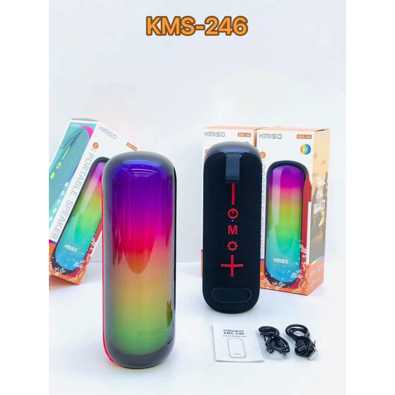 Altavoz Bluetooth Portátil KIMISO KMS-246 con Sonido Potente y Diseño Compacto 2