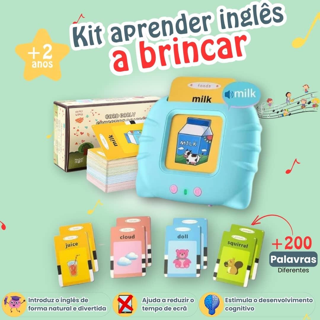 Niños jugando con Cartas Falantes - inglés