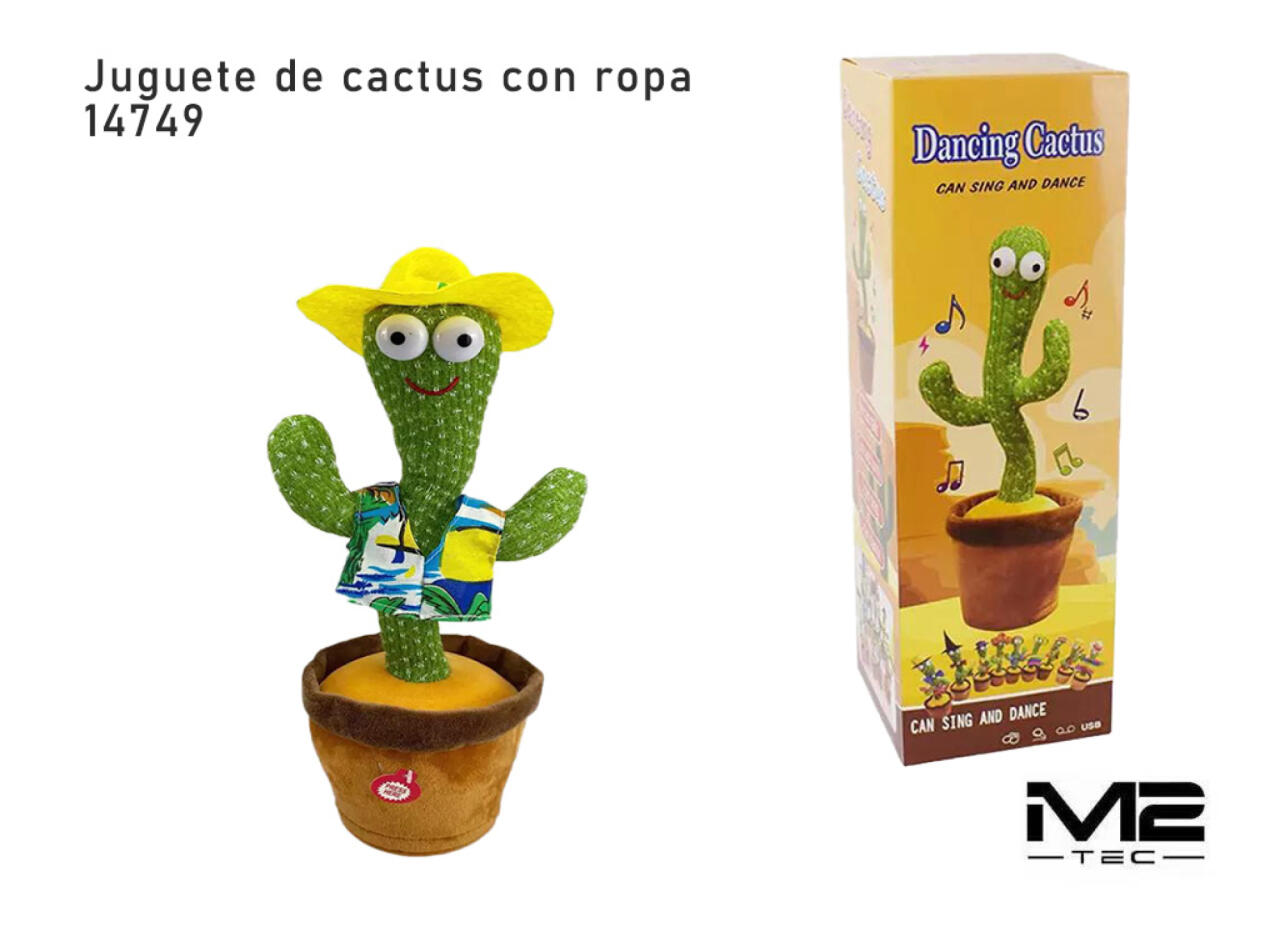 Juguete Cactus Bailarín Interactivo y Divertido
