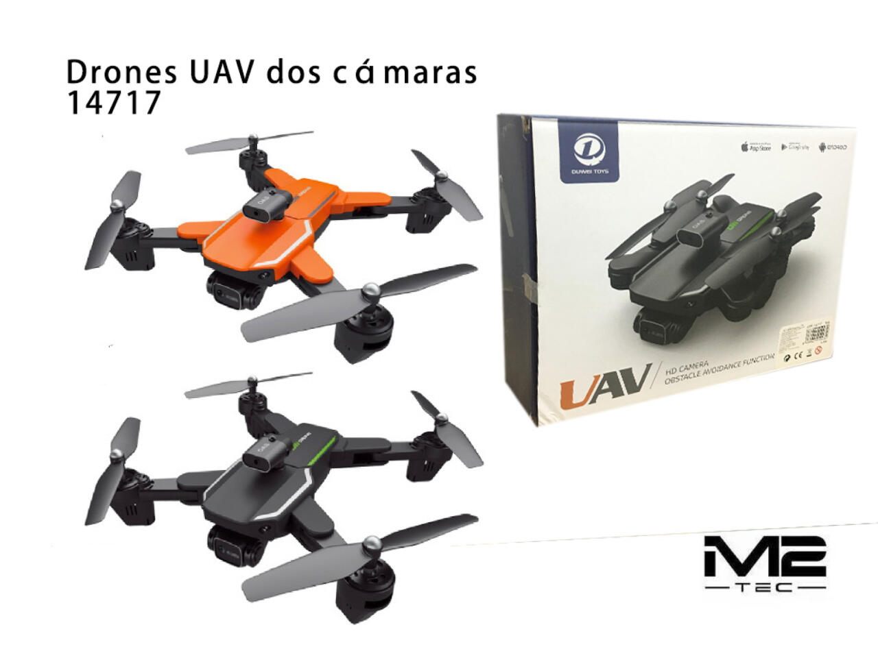 Dron UAV con 2 Cámaras HD Doble Visión en pleno vuelo