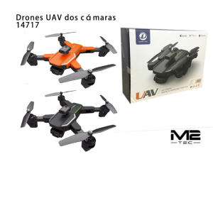 Dron capturando imágenes con doble cámara