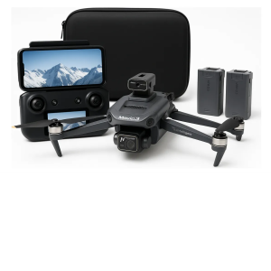 Dron D23 capturando imagen 4K de un paisaje urbano