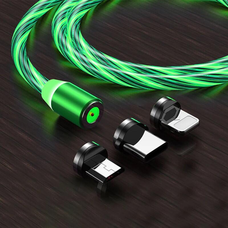 CABLE USB CON LUZ, IMAN 3 EN 1 10