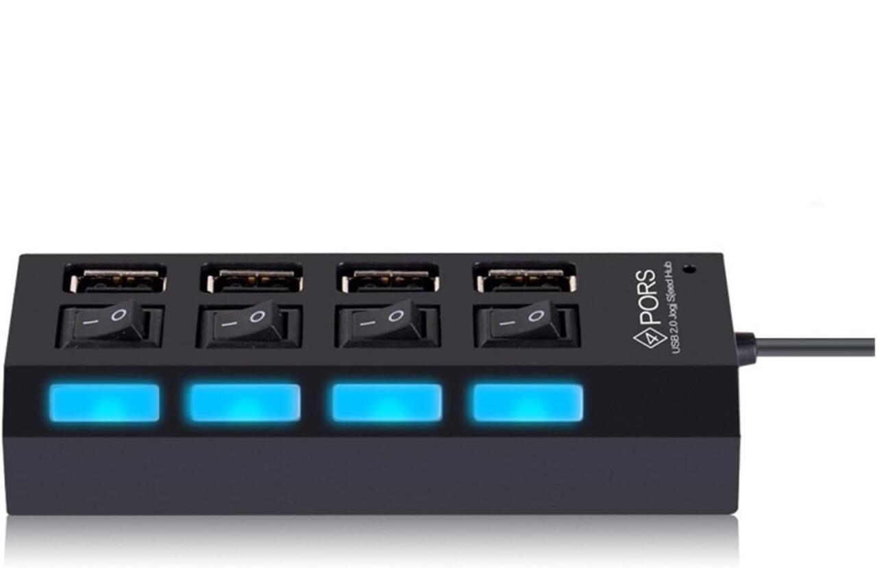 HUB CON 4 PUERTOS USB 2