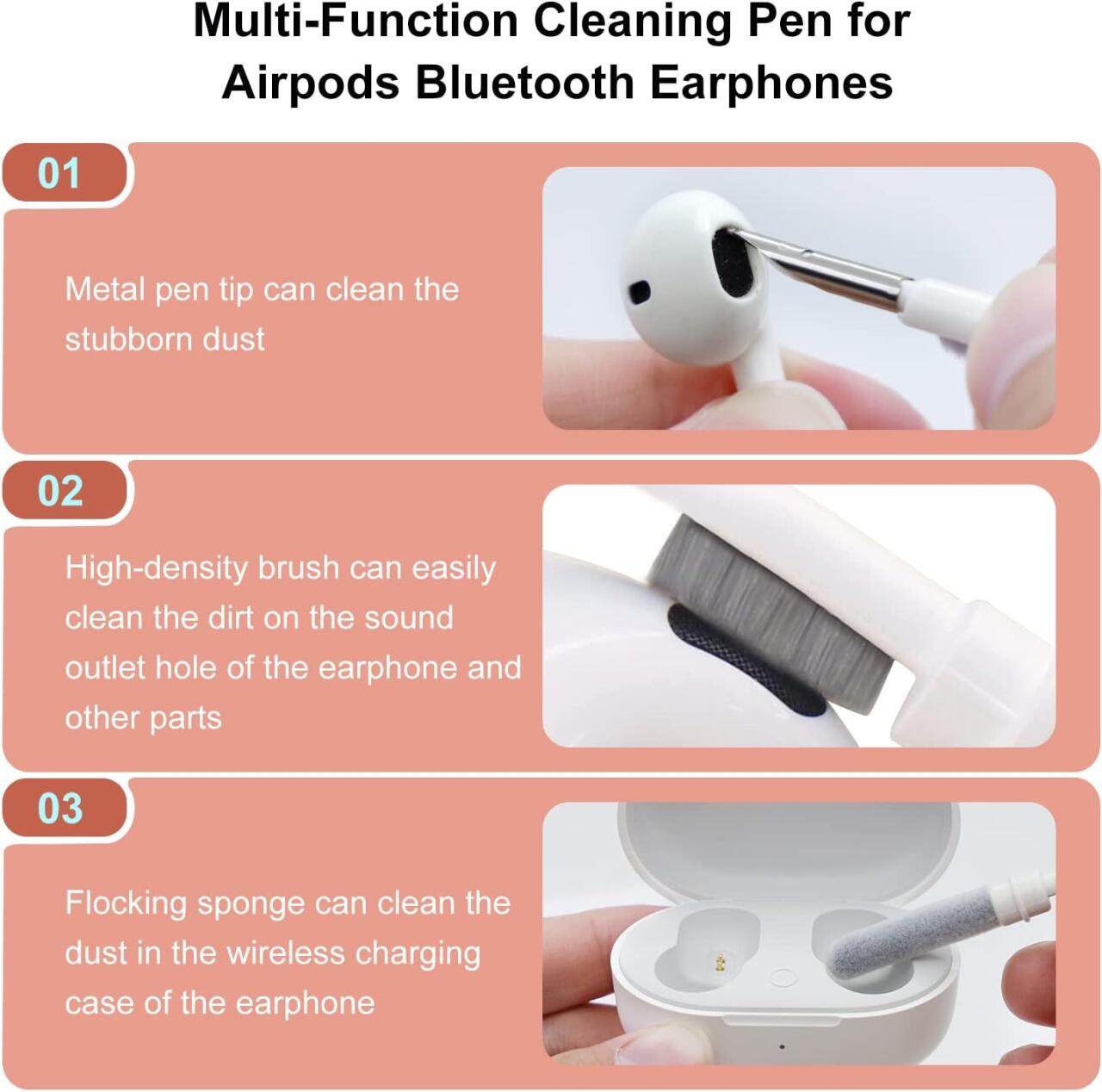 CEPILLO LIMPIEZA TECLADO AURICULAR 5 EN 1 6