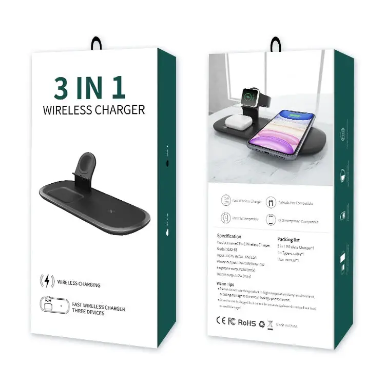 Cargador Multifunción – Tecnología Todo-en-Uno para tu Escritorio o Mesita de Noche