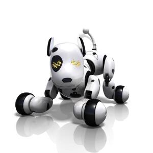 Perro Robot jugando alegremente