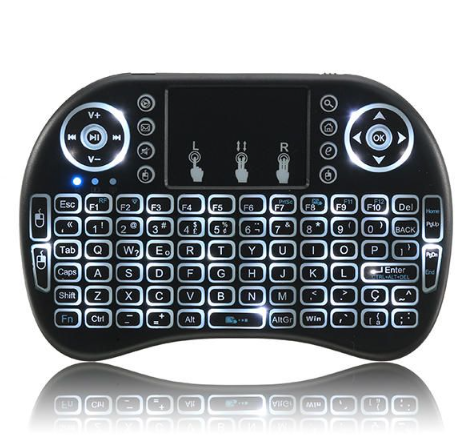 Mini teclado inalámbrico con ratón Touchpad retroiluminación LED 3