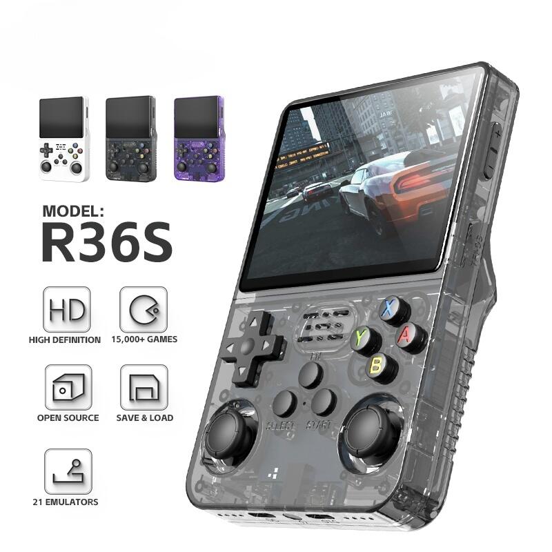 Consola R3S6,  Juegos Retro y Reproductor de Vídeo - Compacta y Ligera
