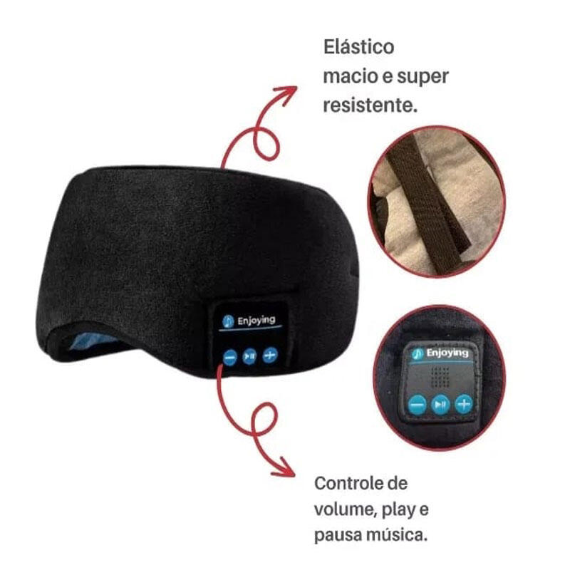 Antifaz con auriculares bluetooth 2