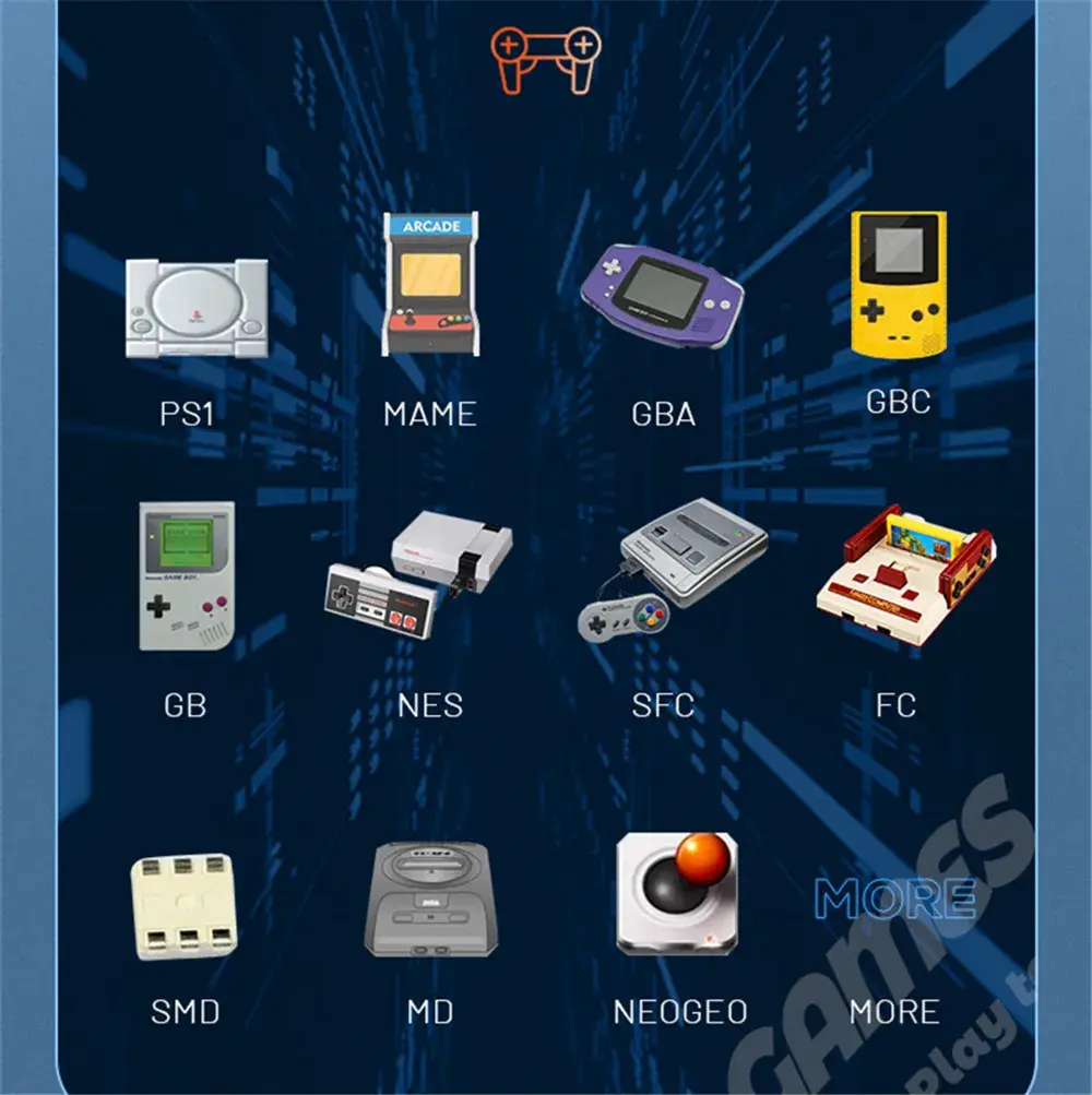 Consola de Juegos Portátil X9 - Pantalla IPS HD, Más de 20,000 Juegos 5