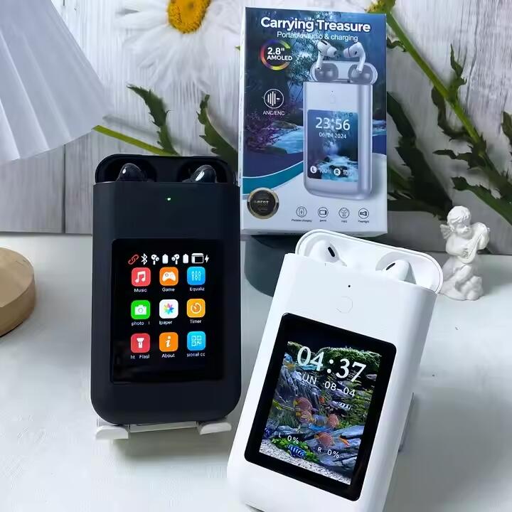 Powerbank con Auriculares TWS 8000mAh - Bluetooth v5.3, Pantalla LCD y Linterna Incorporada 2