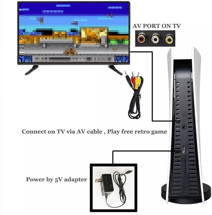 Consola GS5 Retro de Juegos – 200 Juegos Preinstalados, Compatible con TV y Soporte para Dos Jugadores 4