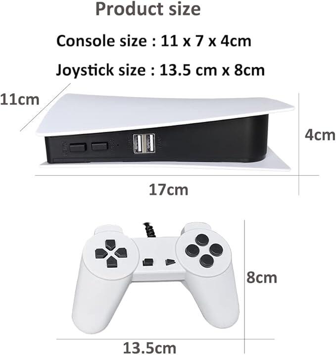 Consola GS5 Retro de Juegos – 200 Juegos Preinstalados, Compatible con TV y Soporte para Dos Jugadores 7