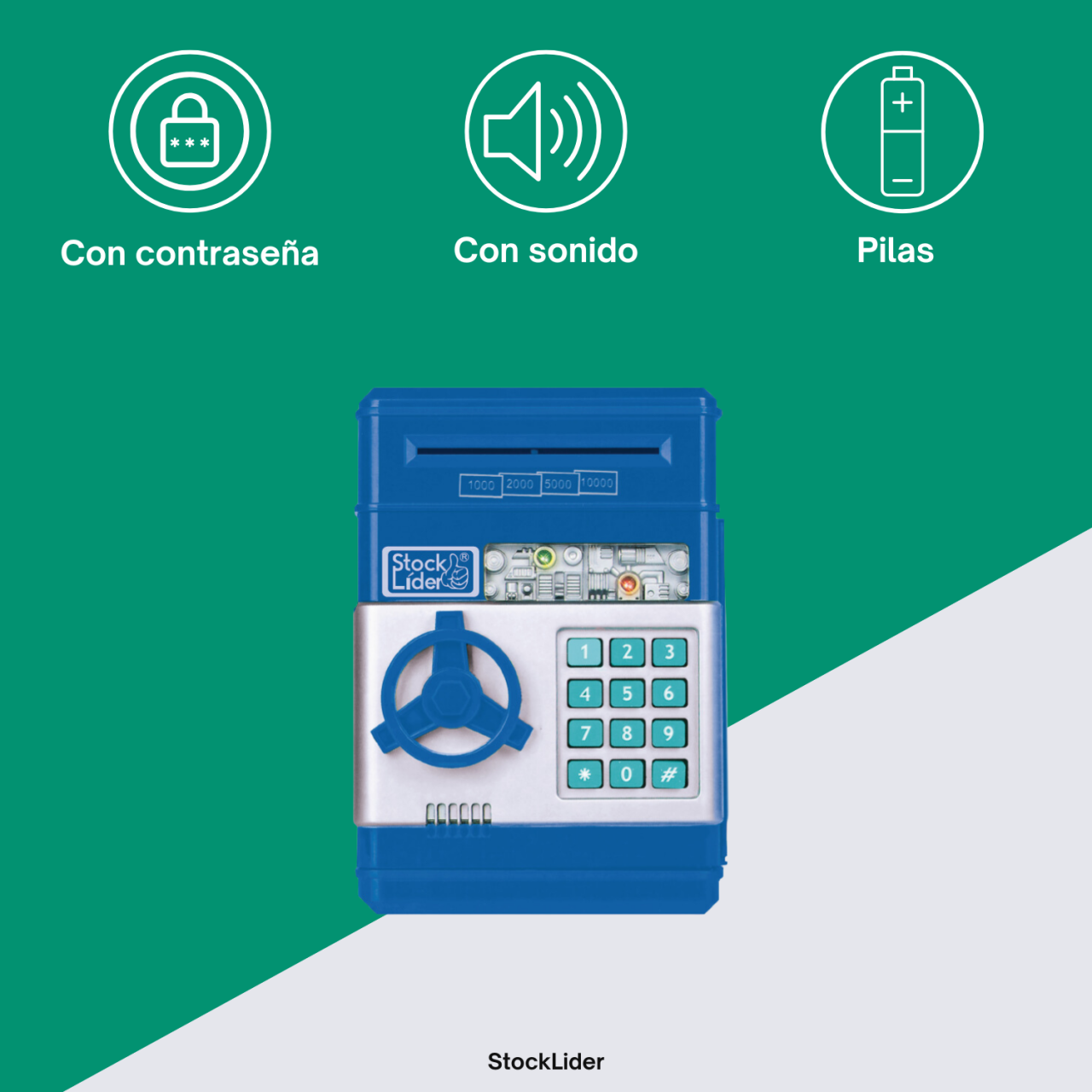 Hucha electrónica con contraseña 4